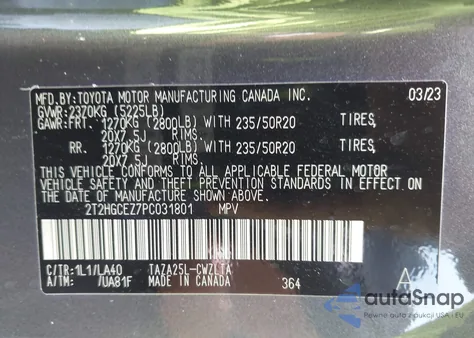 2023 Lexus Nx 350 Luxury from USA, damaged, VIN 2T2HGCEZ7PC031801